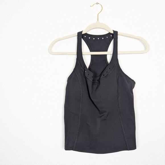 GIGI C Black Roberta Cut Out Athletic Tank Top - Picture 3 of 8
